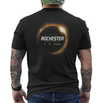 Total Solar Eclipse 2024 Rochester New York April 8 2024 Men's T-shirt Back Print | Mazezy