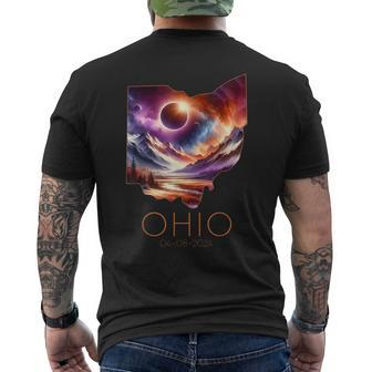 Total Solar Eclipse 2024 State Ohio Totality April 8 2024 Men's T-shirt Back Print - Seseable