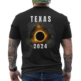 Total Solar Eclipse 2024 Texas Eclipse 2024 Men's T-shirt Back Print - Monsterry CA