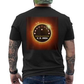 Total Solar Eclipse 2024 Totality 040824 April 8 Astronomy Men's T-shirt Back Print - Monsterry