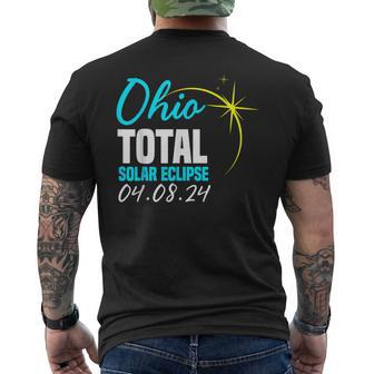 Total Solar Eclipse 2024 Totality 040824 Ohio Men's T-shirt Back Print | Mazezy