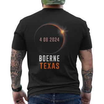 Total Solar Eclipse 2024 Totality Boerne Texas Men's T-shirt Back Print - Seseable