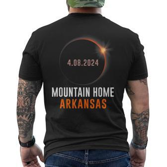 Total Solar Eclipse 2024 Totality Mountain Home Arkansas Men's T-shirt Back Print - Monsterry UK