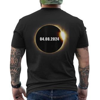 Total Solar Eclipse 2024 Totality Spring 40824 Men's T-shirt Back Print | Mazezy