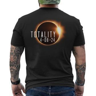 Total Solar Eclipse 2024 Usa Totality April 8 2024 Event Men's T-shirt Back Print - Monsterry CA