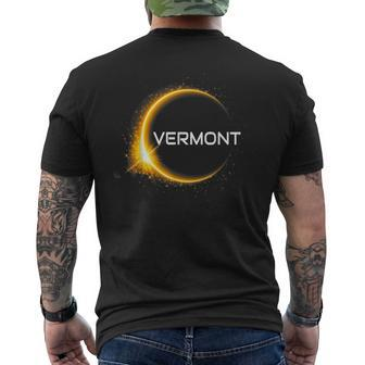 Total Solar Eclipse 2024 Vermont April 8 America Totality Men's T-shirt Back Print - Monsterry DE