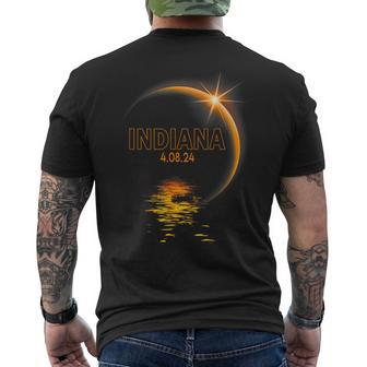 Total Solar Eclipse 40824 Indiana 2024 Totality America Men's T-shirt Back Print - Monsterry DE