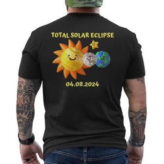 Total Solar Eclipse April 08 2024 Twice In Lifetime Men's T-shirt Back Print - Monsterry UK