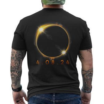 Total Solar Eclipse April 2024 040824 Total Eclipse Totality Men's T-shirt Back Print - Monsterry DE