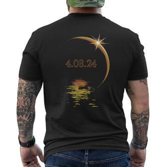Total Solar Eclipse April 8 2024 Family Astronomy Men's T-shirt Back Print - Seseable