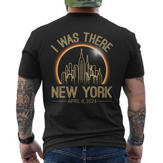 Total Solar Eclipse April 8 2024 New York Totality Souvenir Men's T-shirt Back Print - Monsterry DE