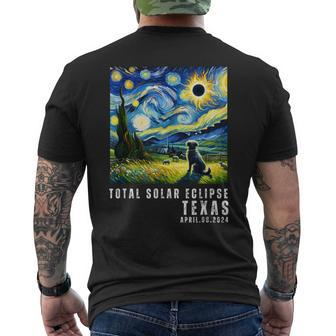 Total Solar Eclipse April 8 2024 Texas Souvenir Men's T-shirt Back Print | Mazezy UK