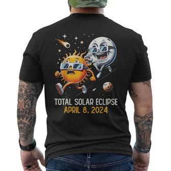 Total Solar Eclipse April 8 2024 Totality Astronomy Lover Men's T-shirt Back Print - Monsterry