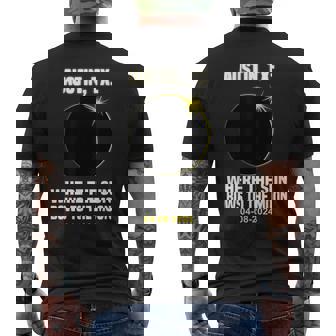 Total Solar Eclipse Austin Texas 040824 Joke Solar Eclipse Men's T-shirt Back Print | Mazezy