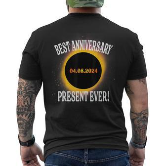 Total Solar Eclipse Best Anniversary Present Ever April 2024 Men's T-shirt Back Print - Seseable