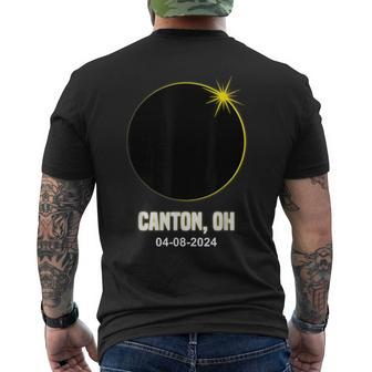 Total Solar Eclipse Canton 2024 Ohio Canton Eclipse Men's T-shirt Back Print | Mazezy