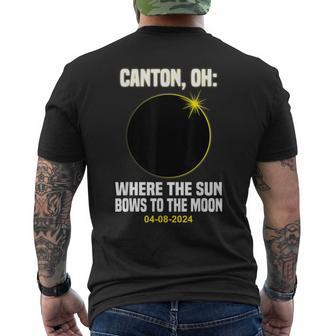 Total Solar Eclipse Canton Ohio 040824 Joke Solar Eclipse Men's T-shirt Back Print | Mazezy
