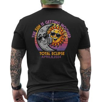 Total Solar Eclipse Chase 2024 Sun Is Getting Mooned Men's T-shirt Back Print - Monsterry CA