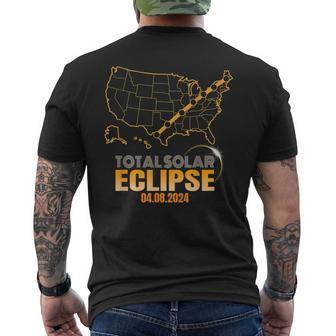 The Total Solar Eclipse Is Coming To North America On April Men's T-shirt Back Print | Mazezy AU