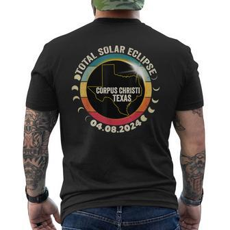 Total Solar Eclipse Corpus Christi Texas April 8 2024 Men's T-shirt Back Print | Mazezy