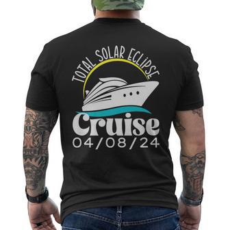 Total Solar Eclipse Cruise 2024 Cruising Matching Vacation Men's T-shirt Back Print - Seseable