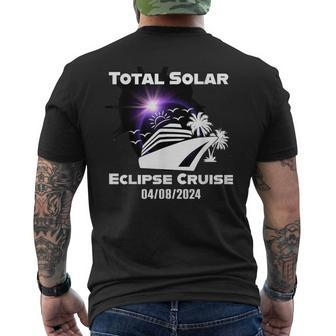 Total Solar Eclipse Cruise 2024 Cruising Vacation Matching Men's T-shirt Back Print - Seseable