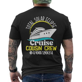 Total Solar Eclipse Cruise Cousin Crew 2024 Cruise Vacation Men's T-shirt Back Print - Thegiftio UK