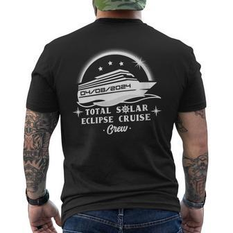 Total Solar Eclipse Cruise Crew 2024 Cruising Matching Men's T-shirt Back Print - Seseable