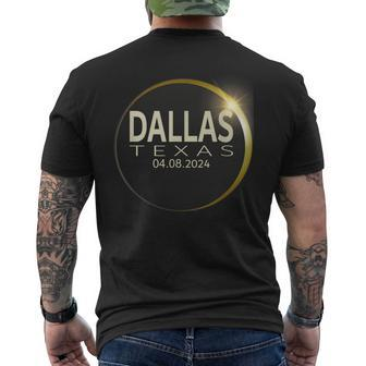 Total Solar Eclipse Dallas Texas April 8 2024 Eclipse Men's T-shirt Back Print - Monsterry CA