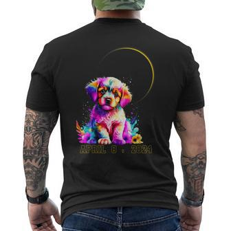 Total Solar Eclipse Dog 2024 Totality Spring April 4 2024 Men's T-shirt Back Print | Mazezy