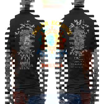 Total Solar Eclipse Indiana April 8 2024 Usa Totality Men's T-shirt Back Print | Mazezy