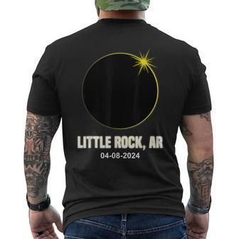 Total Solar Eclipse Little Rock 2024 Arkansas Solar Eclipse Men's T-shirt Back Print - Monsterry CA