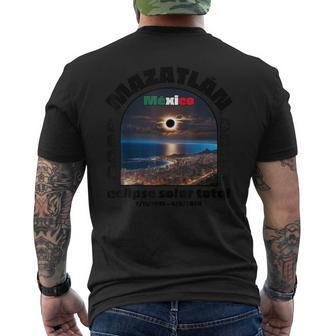 Total Solar Eclipse Over Mazatlán – Mexico 2024 Men's T-shirt Back Print - Seseable