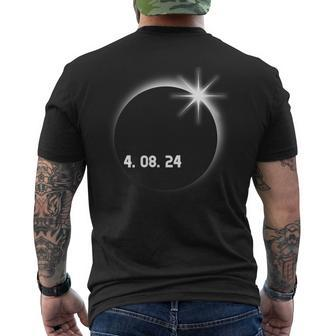 Total Solar Eclipse Spring April 8Th 2024 America Totality Men's T-shirt Back Print - Monsterry DE
