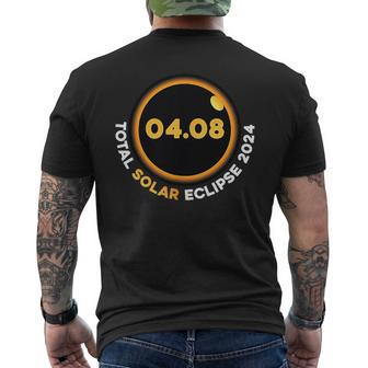 Total Solar Eclipse Tour 2024 Front And Back Men's T-shirt Back Print - Monsterry DE