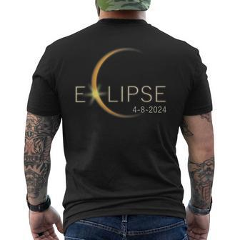 Total Solar Eclipse Twice In A Lifetime 2024 April 8 2024 Men's T-shirt Back Print | Mazezy
