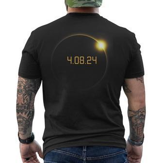 Total Solar Lunar Eclipse April 8 2024 Astronomy Eclipse Men's T-shirt Back Print | Mazezy