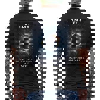 Totalité De L'éclipse Solaire Du Texas Usa 2024 T-shirt imprimé au dos - Cadeauxyz