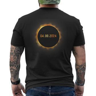 Totality 040824 Total Solar Eclipse April 8 2024 Eclipse Men's T-shirt Back Print - Seseable