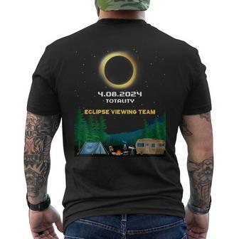 Totality 40824 Total Solar Eclipse Watch Party Rv Camping Men's T-shirt Back Print - Seseable