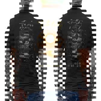Totality April 8 2024 Total Solar Eclipse America Men's T-shirt Back Print | Mazezy