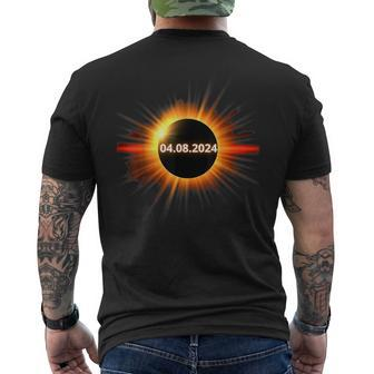 Totality Eclipse 2024 Men's T-shirt Back Print - Seseable