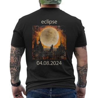 Totality Eclipse April 8 2024 04082024 Total Solar Eclipse Men's T-shirt Back Print - Monsterry CA