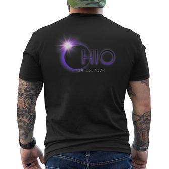 Totality Solar Eclipse 040824 Phases Ohio State Men's T-shirt Back Print | Mazezy CA