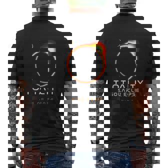Totality Solar Eclipse 40824 Total Solar Eclipse 2024 Men's T-shirt Back Print | Mazezy