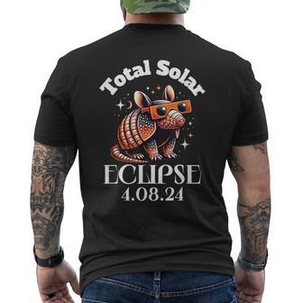Totality Total Solar Eclipse April 8 2024 Armadillo Men's T-shirt Back Print | Mazezy CA