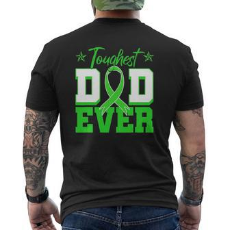 Tough Dad Lymphoma Lime Green Ribbon Lymphocytes Idea Mens Back Print T-shirt | Mazezy CA