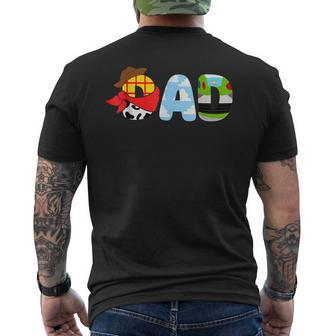 Toy Story Dad Boy Dad Daddy Papa Happy Father's Day Men's T-shirt Back Print - Thegiftio UK