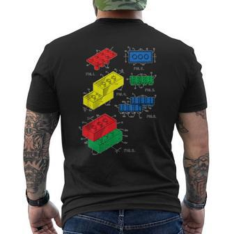 Toys Building Block Brick Patent For Master Builder Men's T-shirt Back Print - Monsterry DE