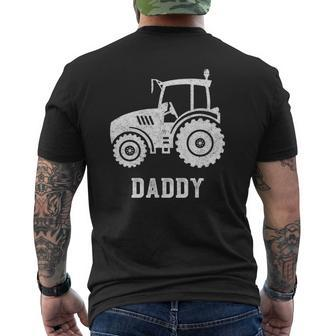 Tractor Daddy Farming Farmer Farm Novelty Mens Back Print T-shirt | Mazezy